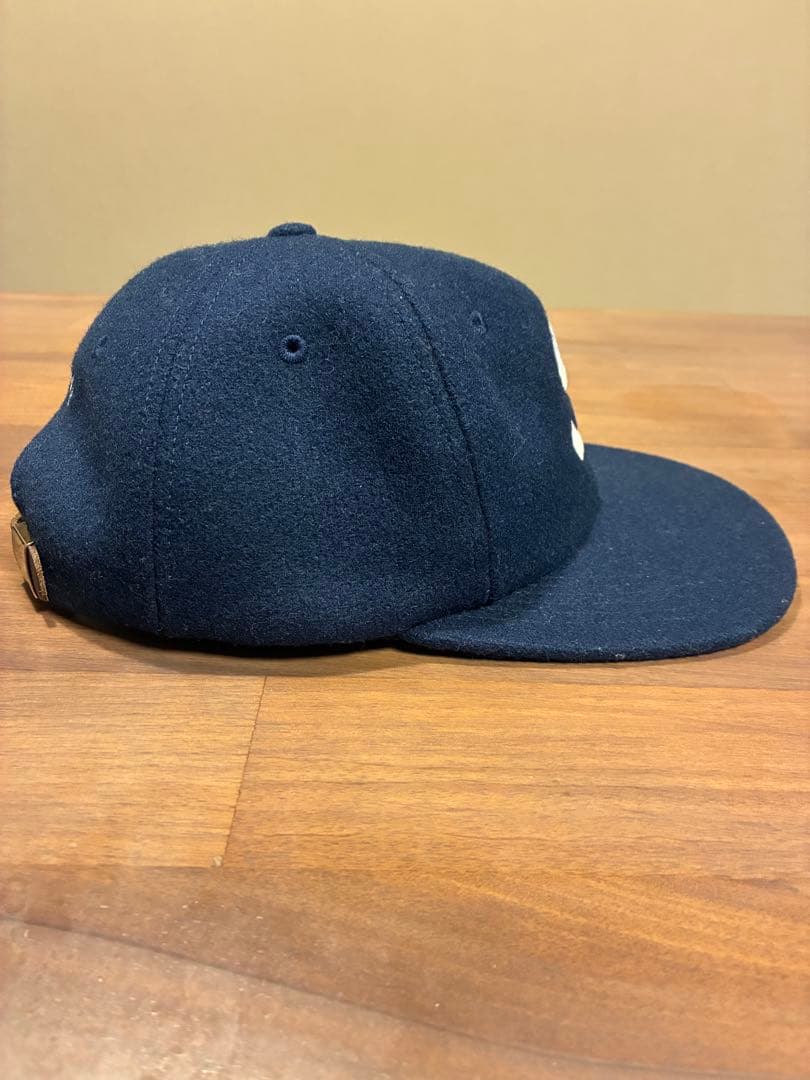 Supreme wool S Logo 6-Panel Cap ネイビー
