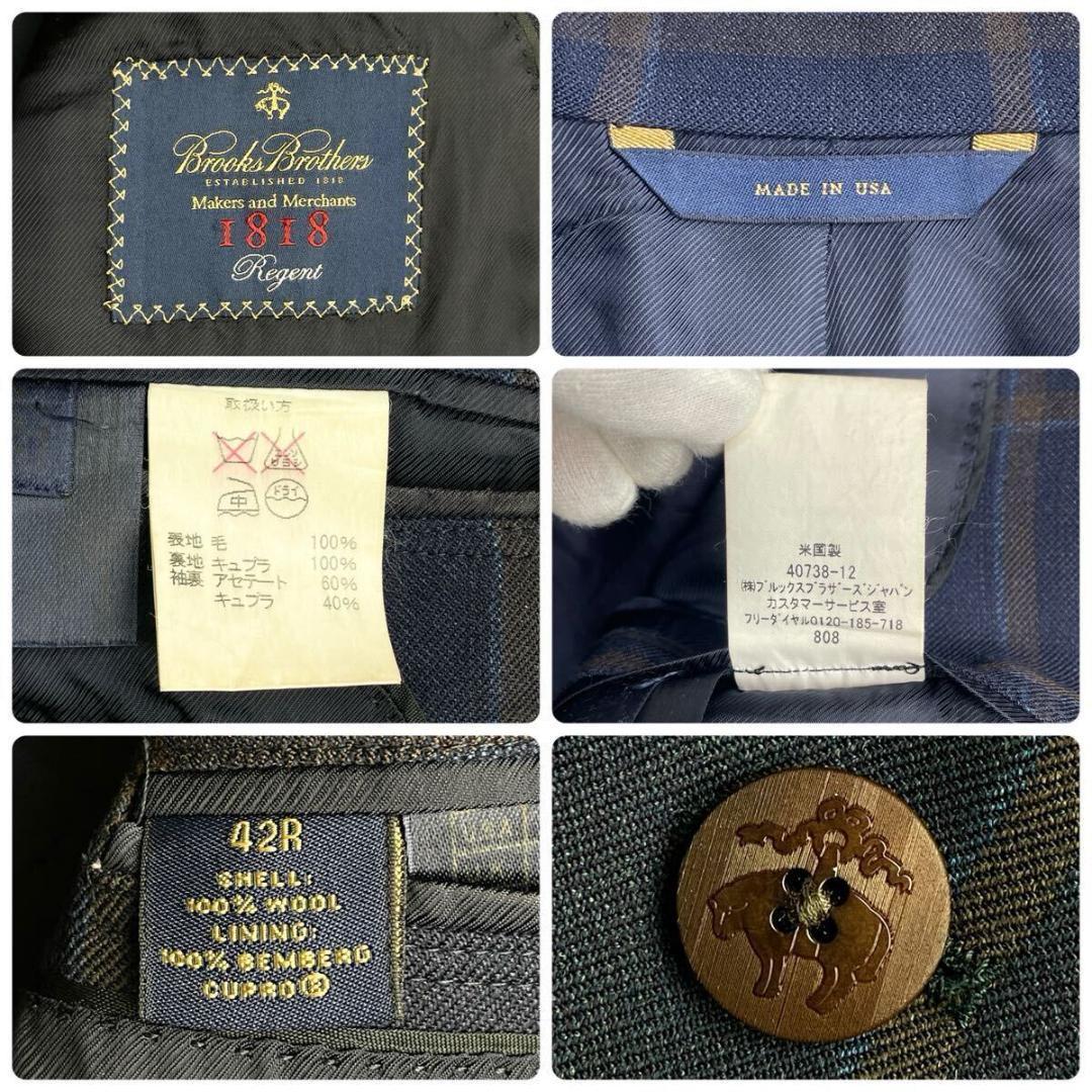 美品 USA製 Lサイズ BROOKS BROTHERS テーラードジャケット