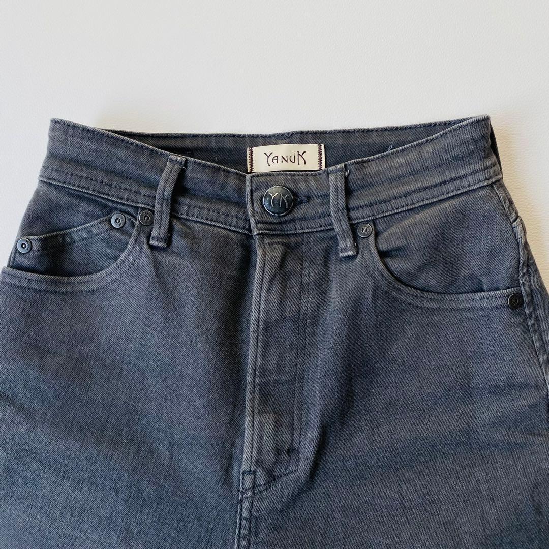 【美品】ヤヌーク　デニムパンツ　LEA (レア)　ボーイズストレート　ストレッチ