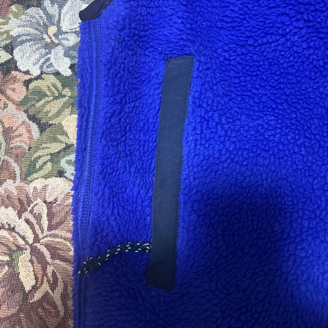 patagonia フリース ベスト 青