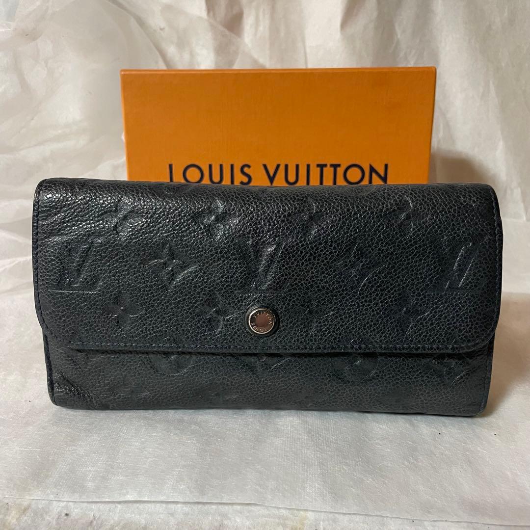 LOUIS VUITTON アンプラントヴィルトゥオーズ 三つ折り長財布 ほぼ黒