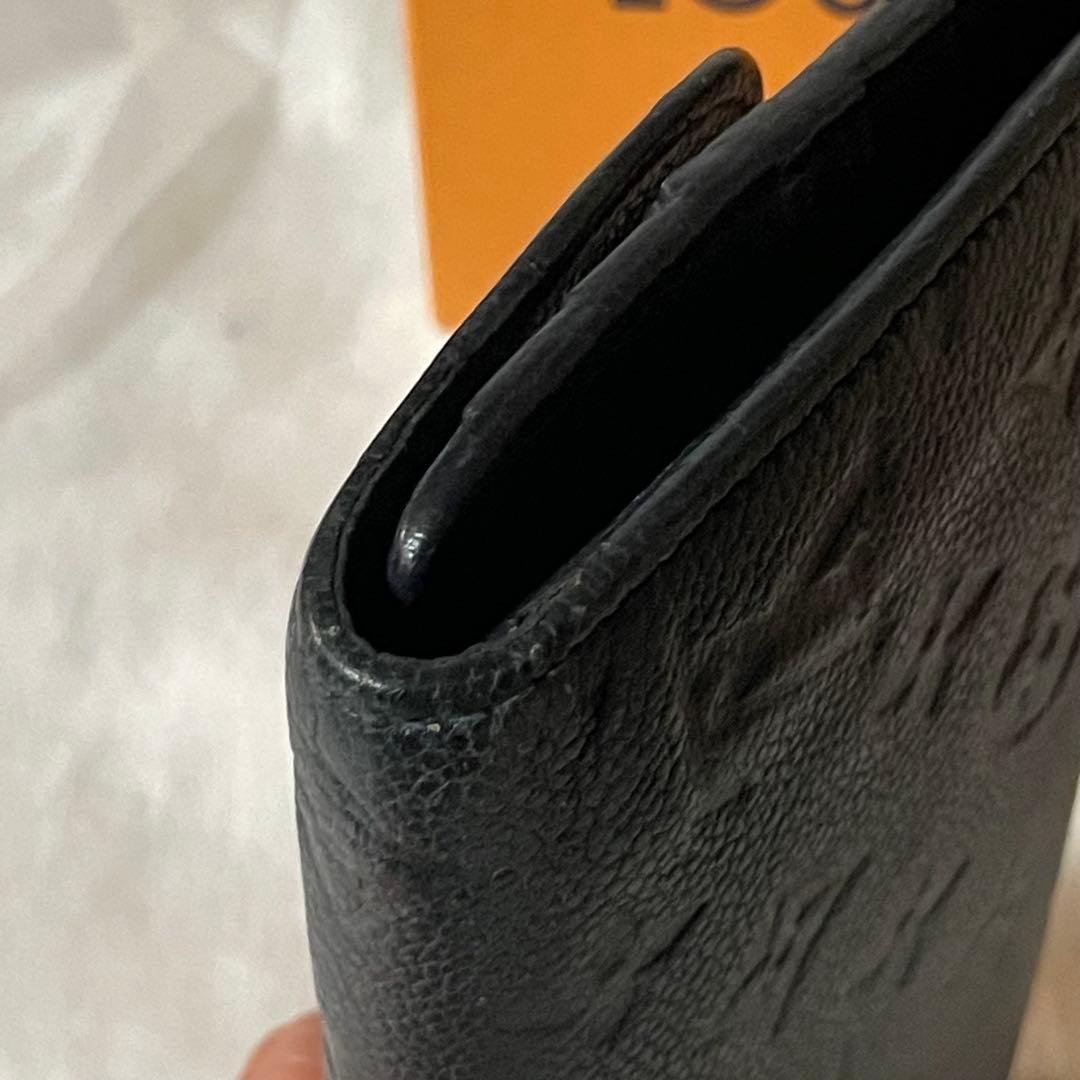 LOUIS VUITTON アンプラントヴィルトゥオーズ 三つ折り長財布 ほぼ黒
