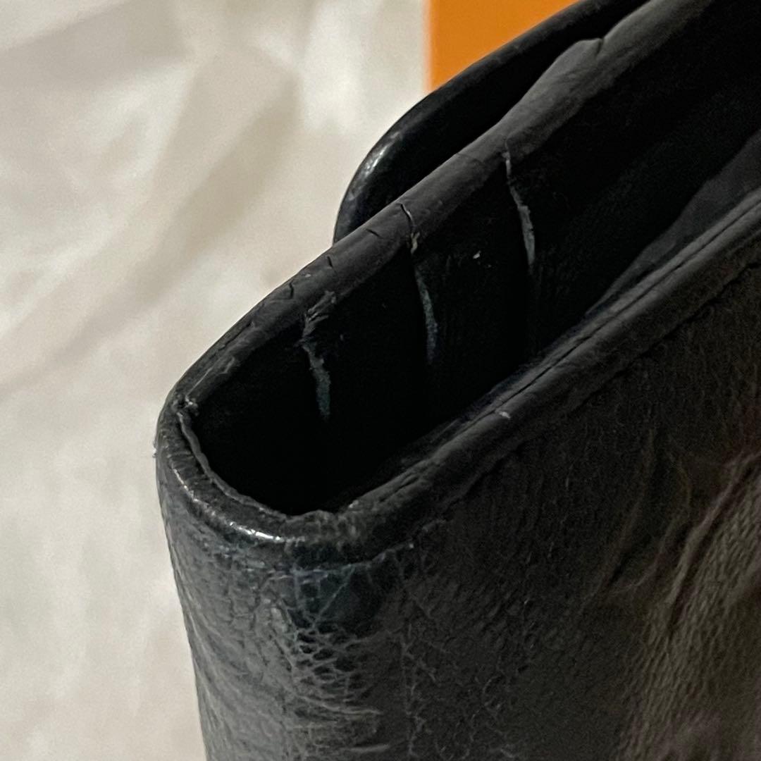 LOUIS VUITTON アンプラントヴィルトゥオーズ 三つ折り長財布 ほぼ黒