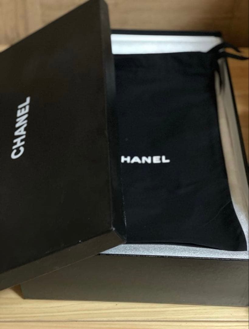 CHANELシャネルロングブーツブラックベルベットレザーフラットCCロゴ37C