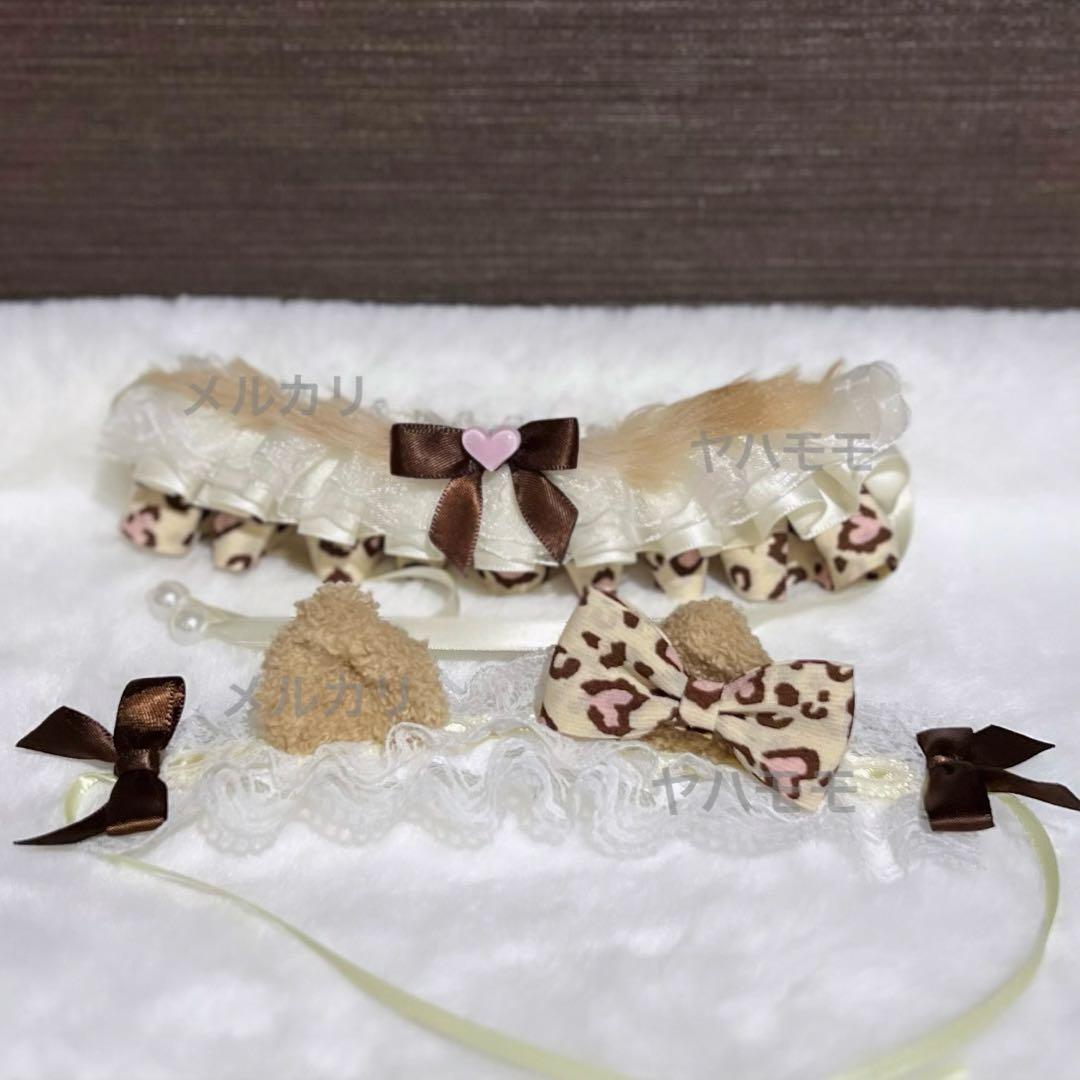 °ʚYunaɞ° ぬい服 フリルドレスヘッドドレスセット 3点