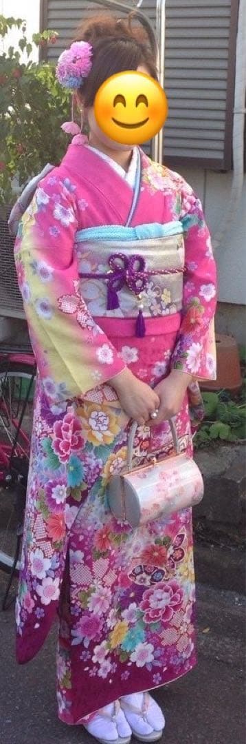振袖フルセット　ピンク