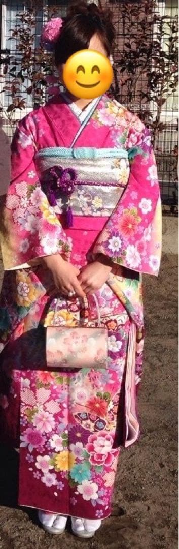 振袖フルセット　ピンク