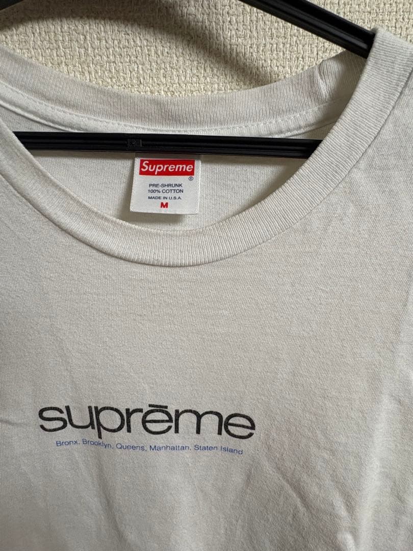 supreme ホワイト Tシャツ Mサイズ