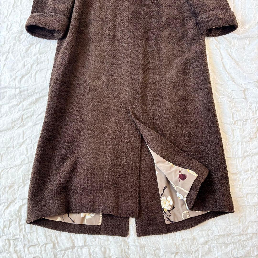 INGEBORG インゲボルグ ロング コート パール 裏地 ピンクハウス
