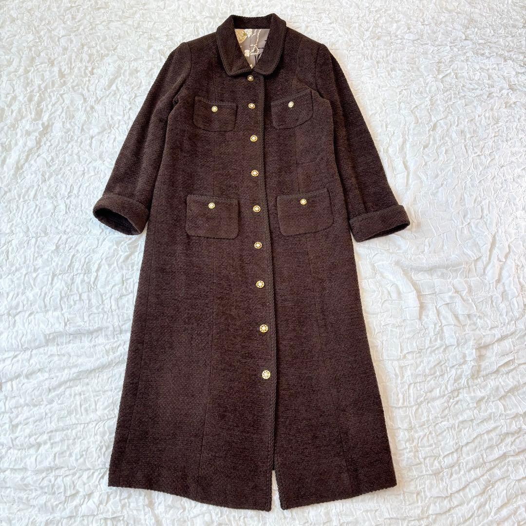 INGEBORG インゲボルグ ロング コート パール 裏地 ピンクハウス
