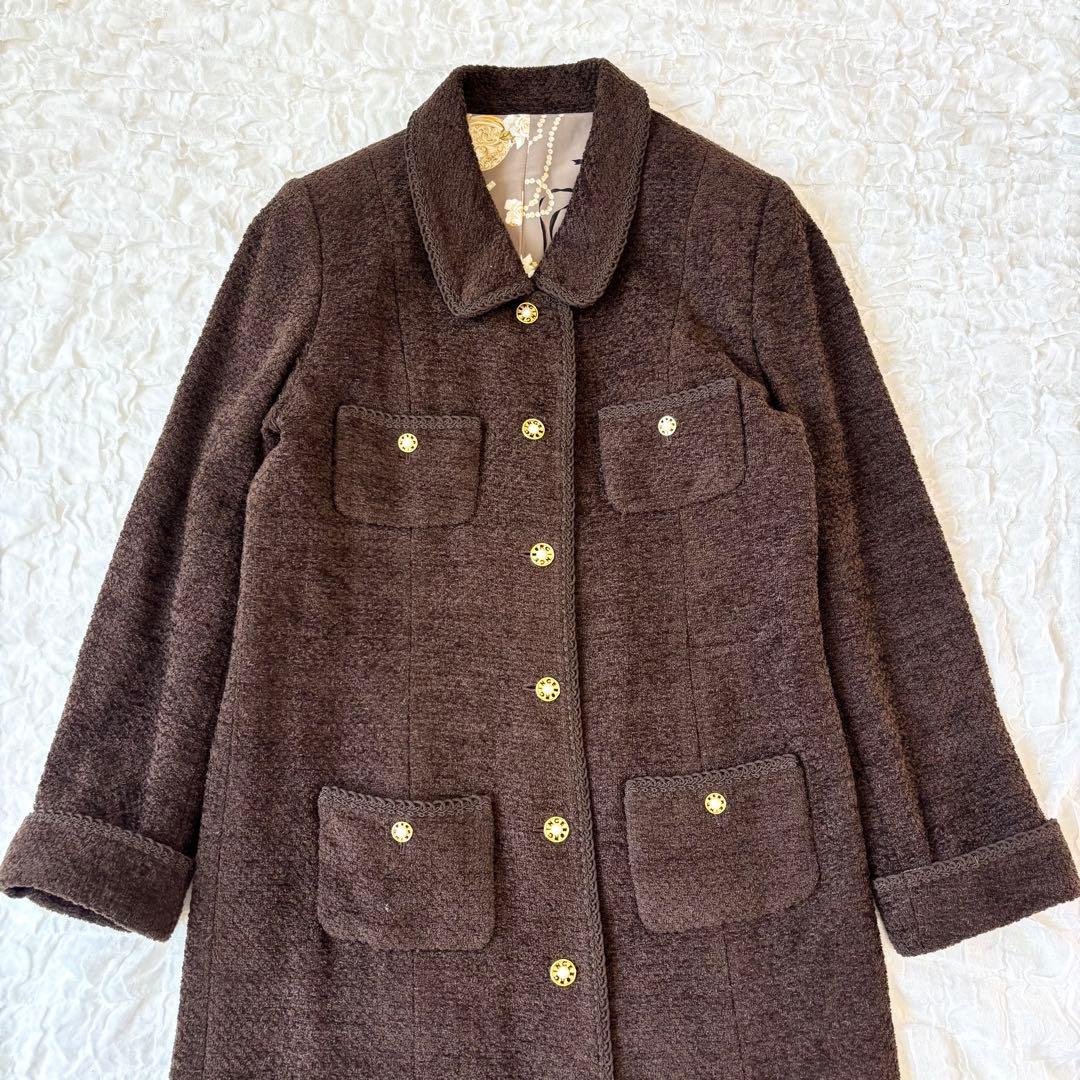 INGEBORG インゲボルグ ロング コート パール 裏地 ピンクハウス