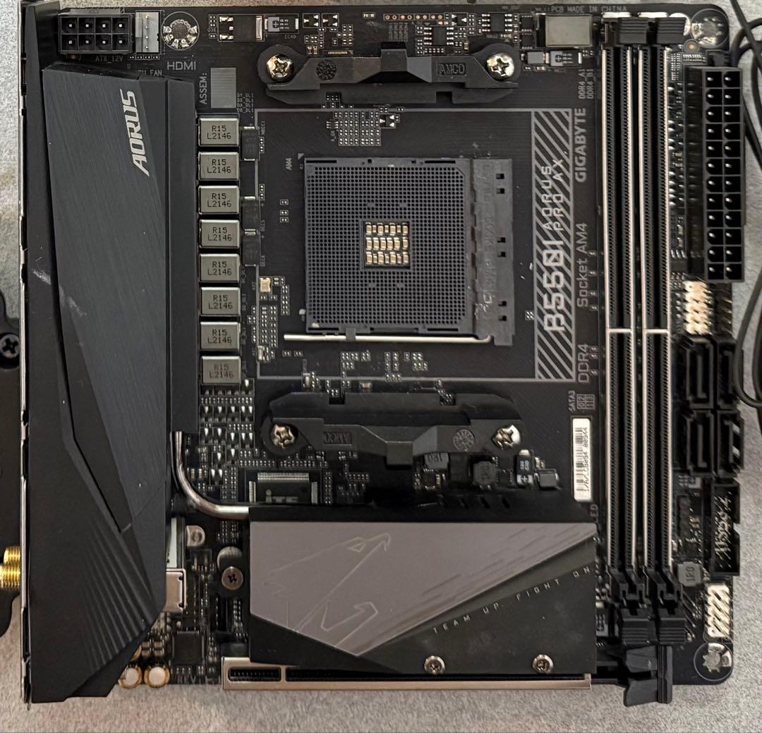 GIGABYTE B550I AORUS PRO AX Mini-ITX動作確認