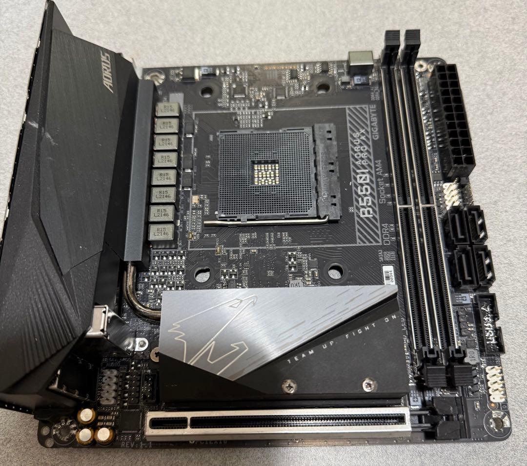 GIGABYTE B550I AORUS PRO AX Mini-ITX動作確認