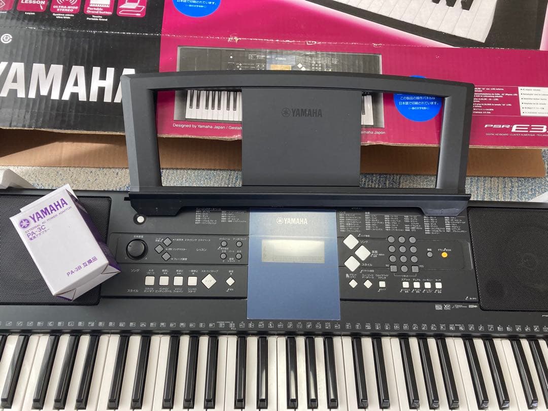 YAMAHA ヤマハ 電子キーボード PSR E333 取扱説明書付き