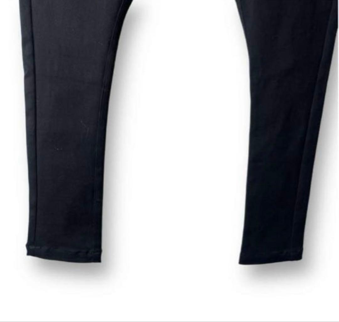 【極美品】CAMBIO・カンビオ・サルエルスーパーストレッチパンツ　ブラック　S