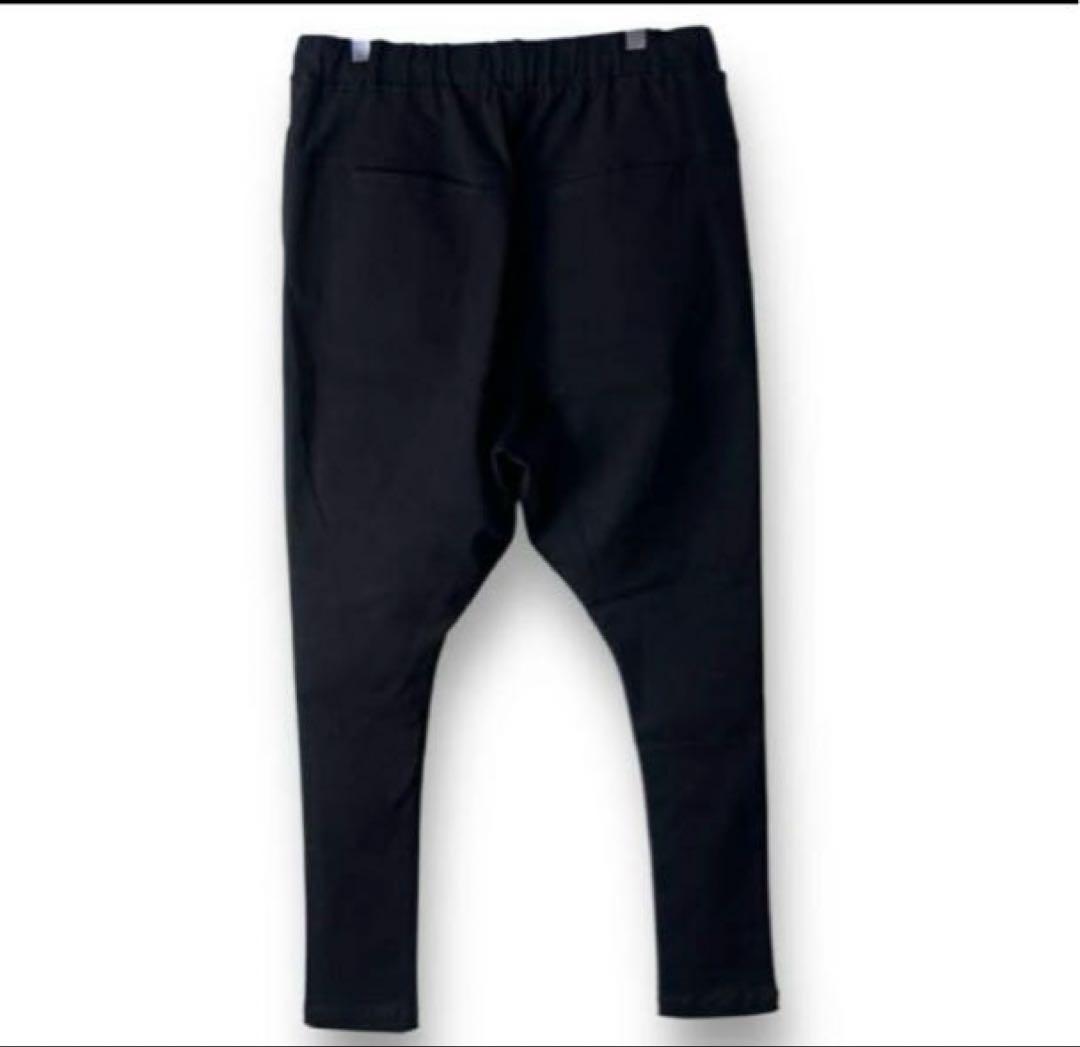 【極美品】CAMBIO・カンビオ・サルエルスーパーストレッチパンツ　ブラック　S