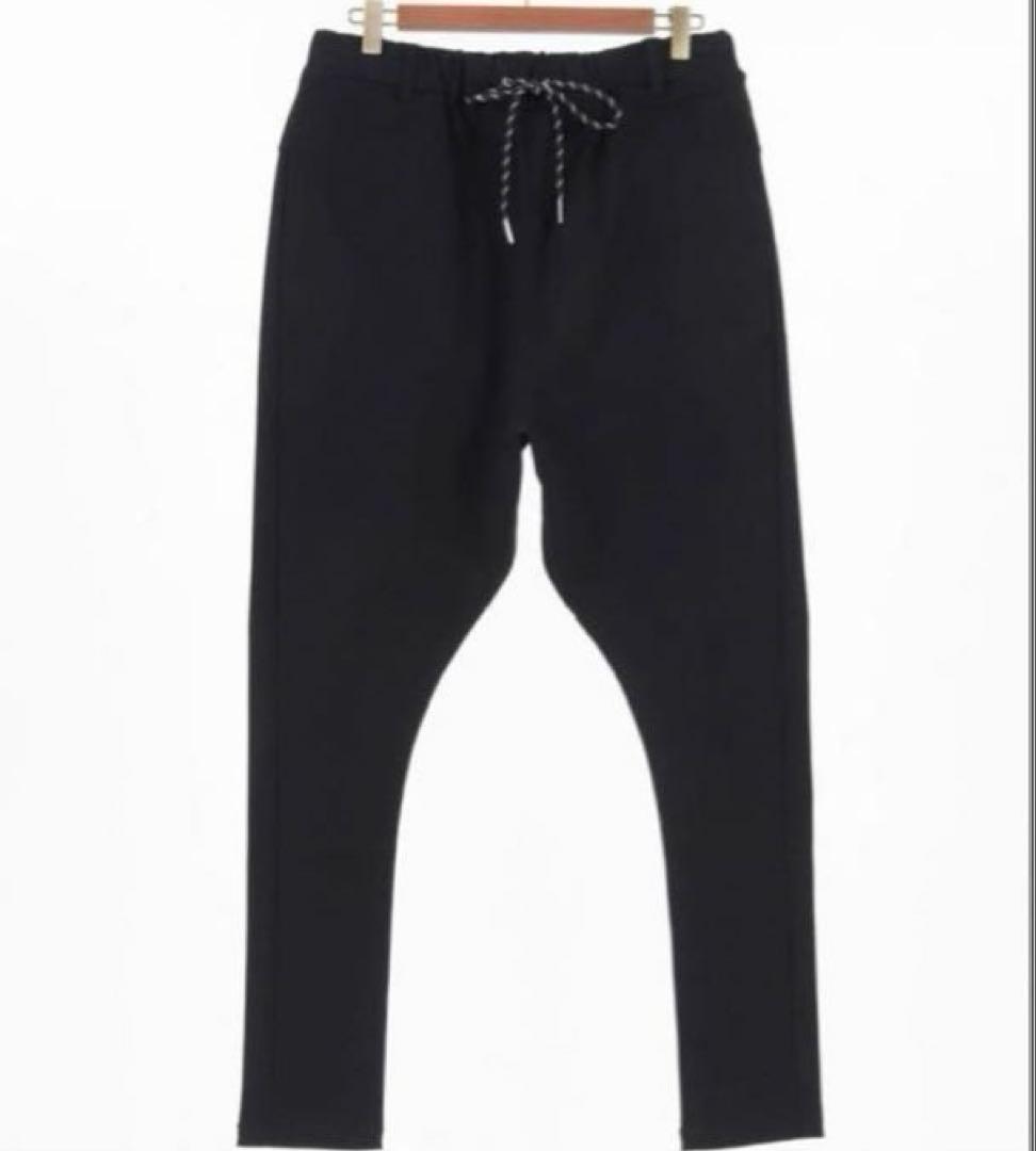【極美品】CAMBIO・カンビオ・サルエルスーパーストレッチパンツ　ブラック　S