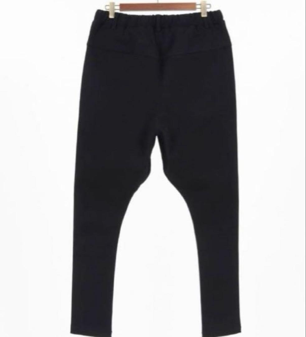 【極美品】CAMBIO・カンビオ・サルエルスーパーストレッチパンツ　ブラック　S