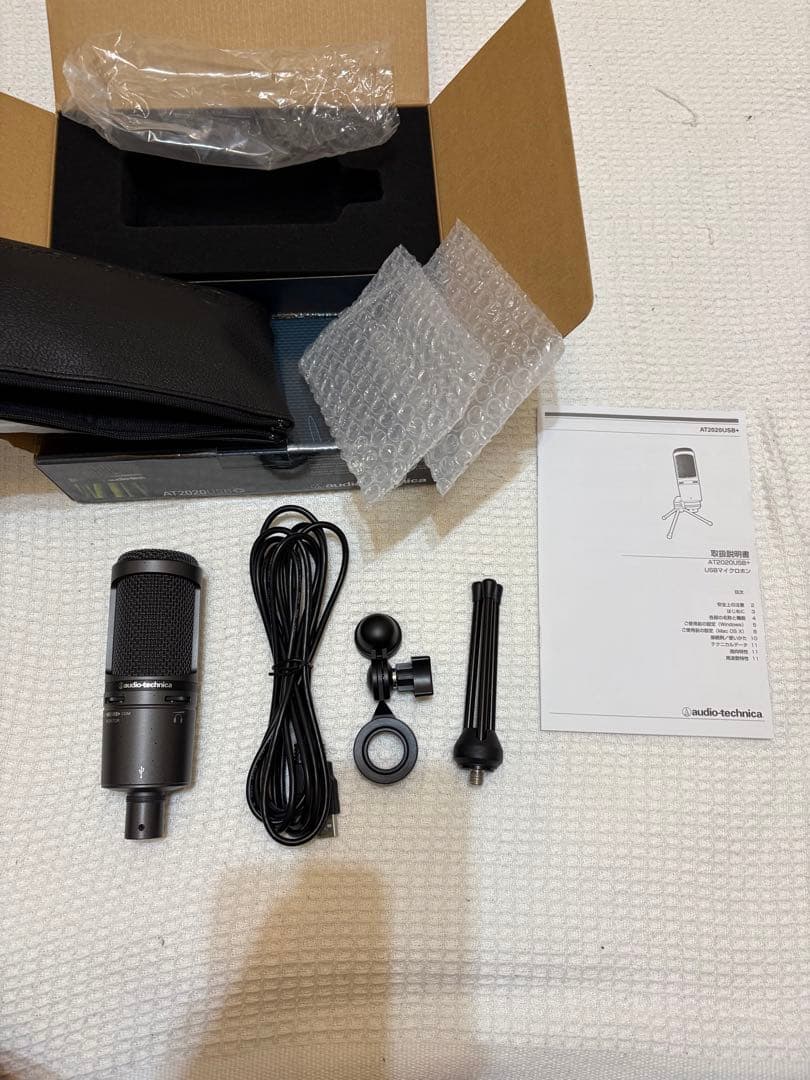 audio-technica AT2020USB+ コンデンサーマイク 付属品有