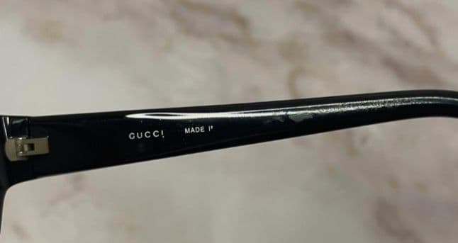 GUCCI ロゴ ダブルカラー ヴィンテージ メガネ ケース付き　新品レンズUV