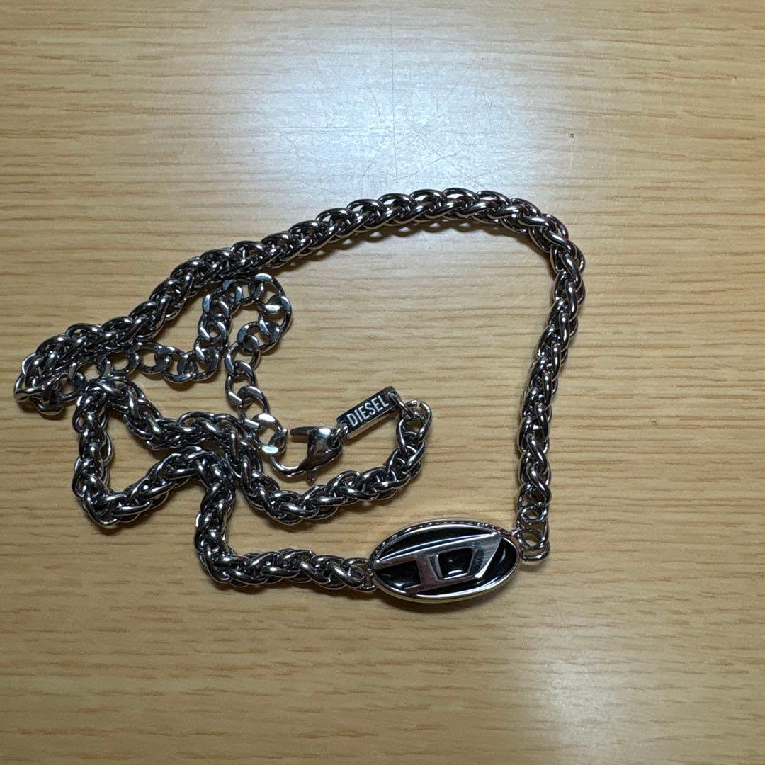 DIESEL シルバーチェーンネックレス