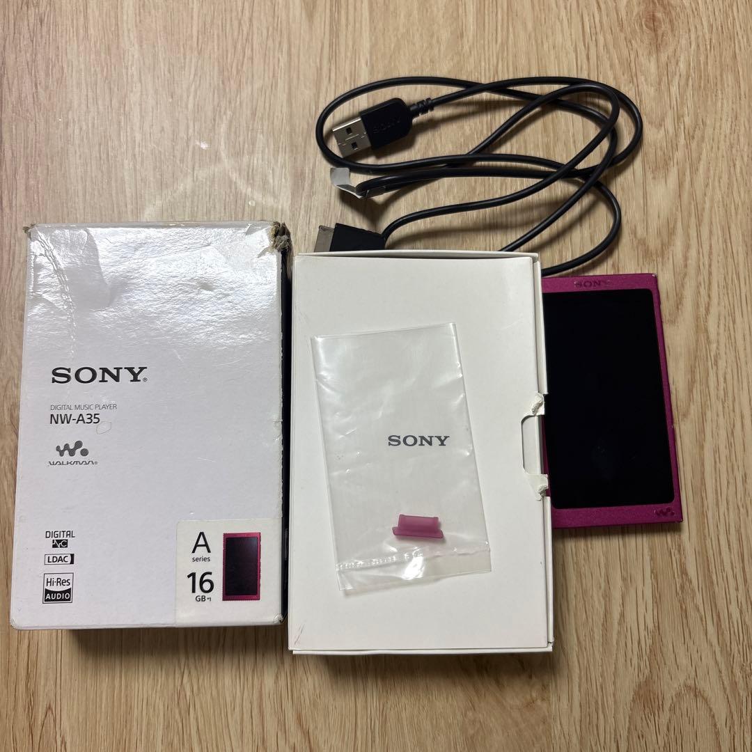 SONY ウォークマン　NW-A35 16GB　ボルドーピンク
