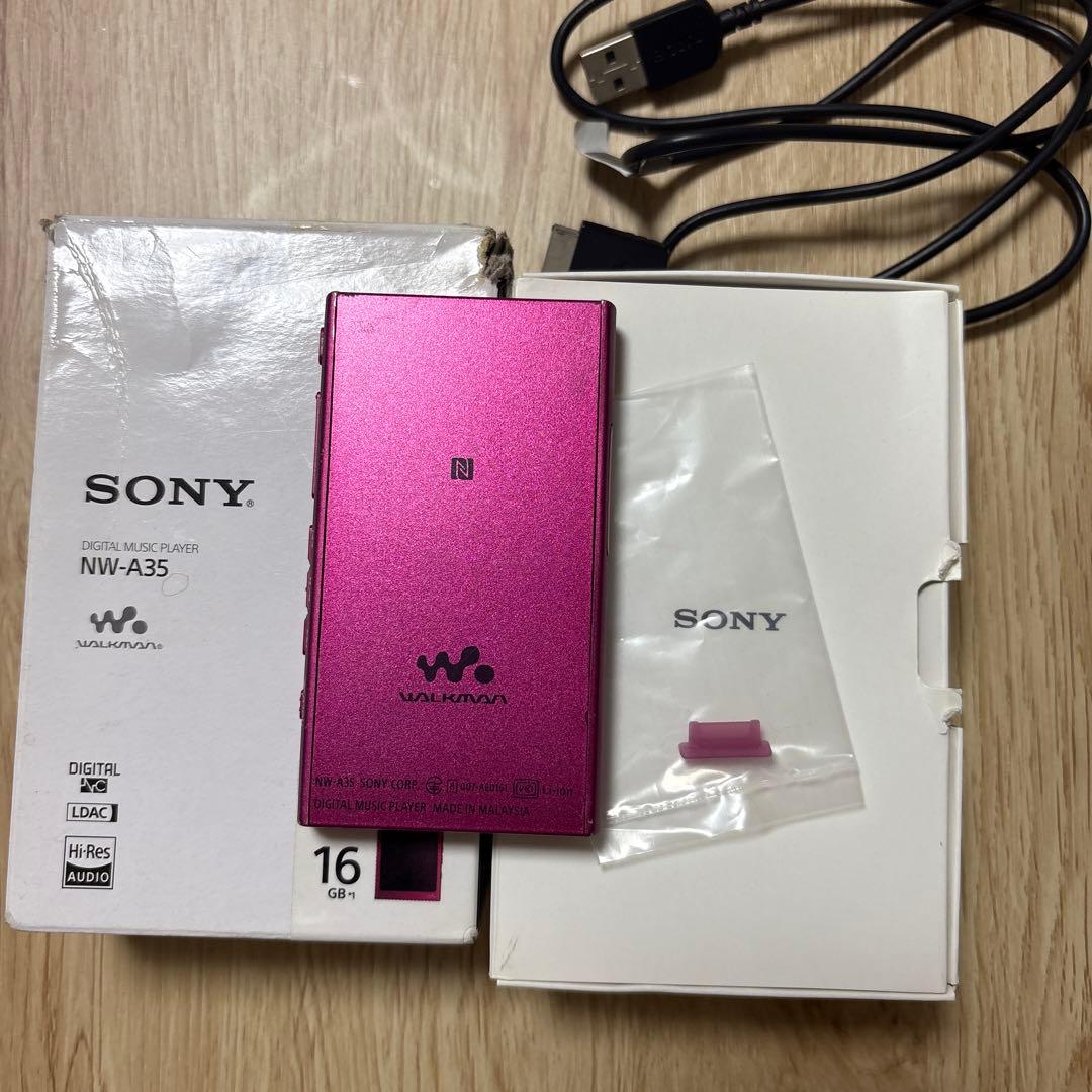 SONY ウォークマン　NW-A35 16GB　ボルドーピンク