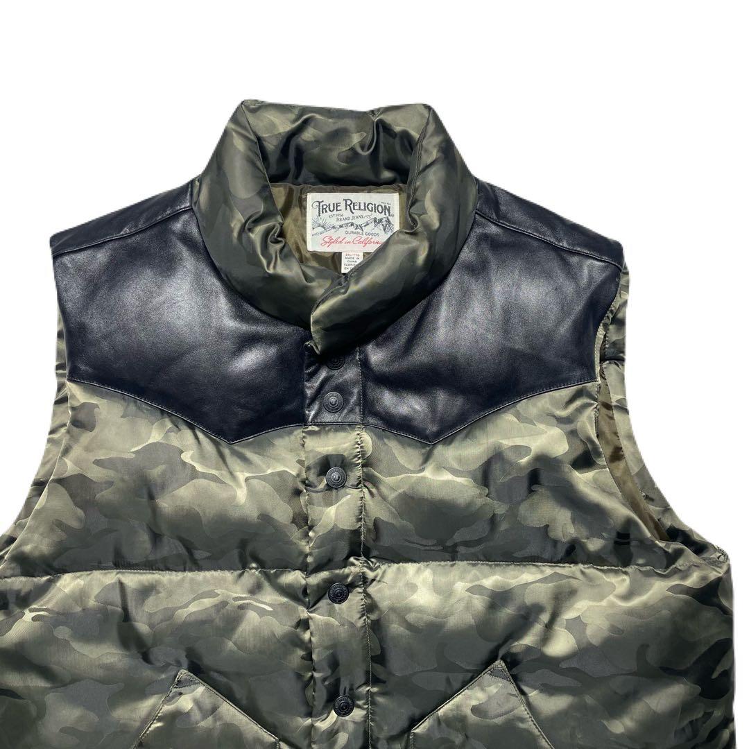 世*ん様 00s TRUE RELIGION CAMO PUFFER VEST