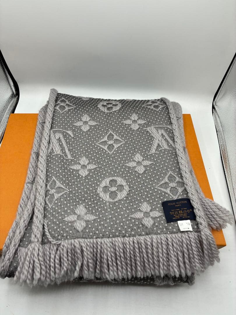 LOUIS VUITTON エシャルプ　ロゴマニアマフラー　M74742