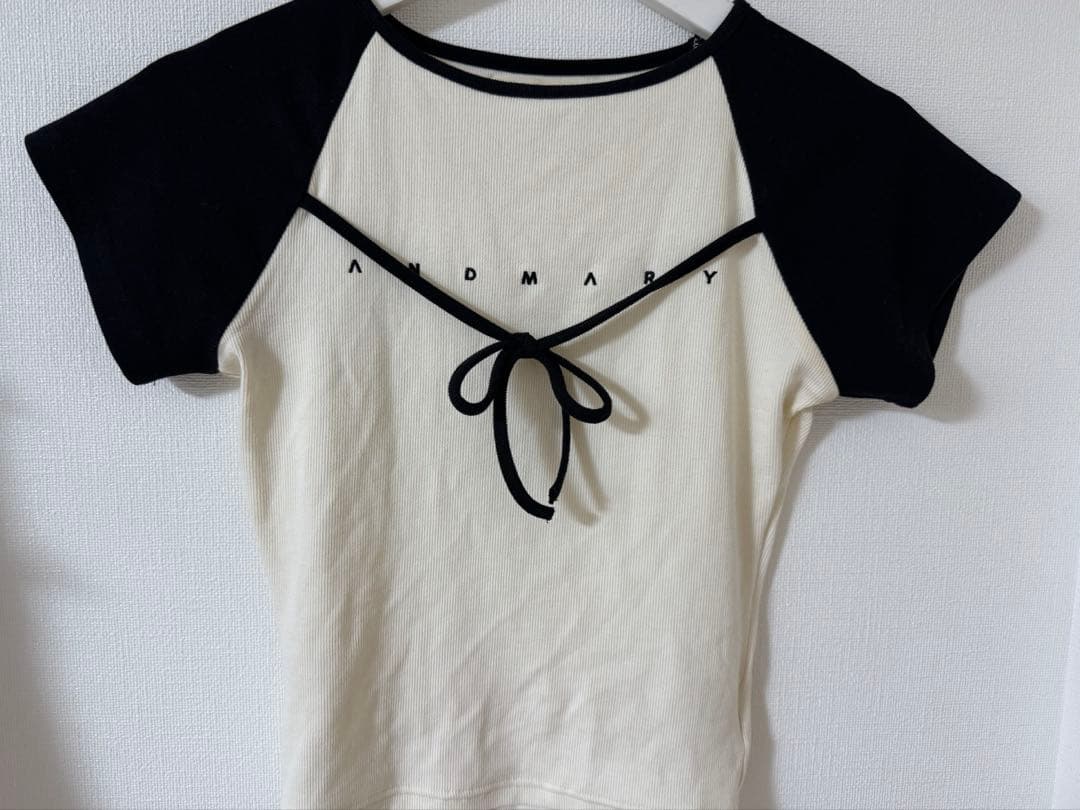 andmary Alma ribbon tops 美品