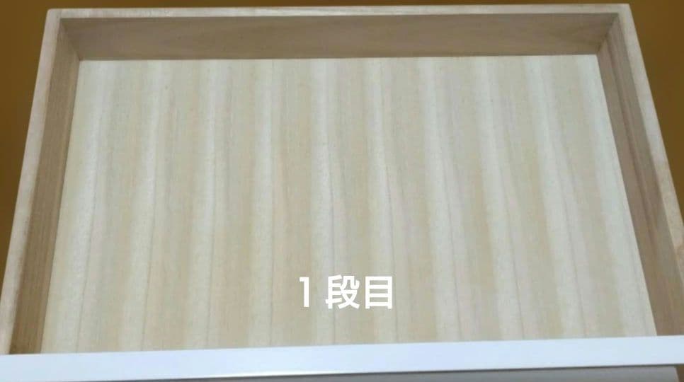 【値下げ】木製　ローチェスト　ホワイト　4段