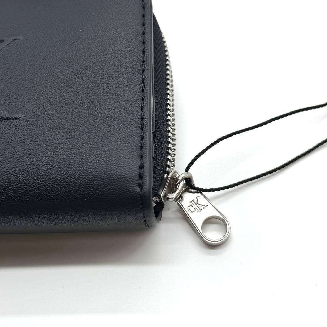 新品 カルバンクライン ふたつ折り 財布 黒 ck