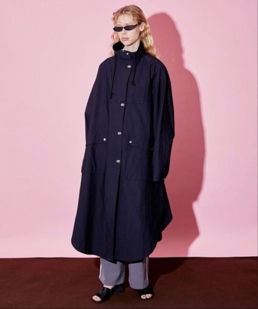 MAISON SPECIAL メゾンスペシャルツイストボタンマキシモッズコート