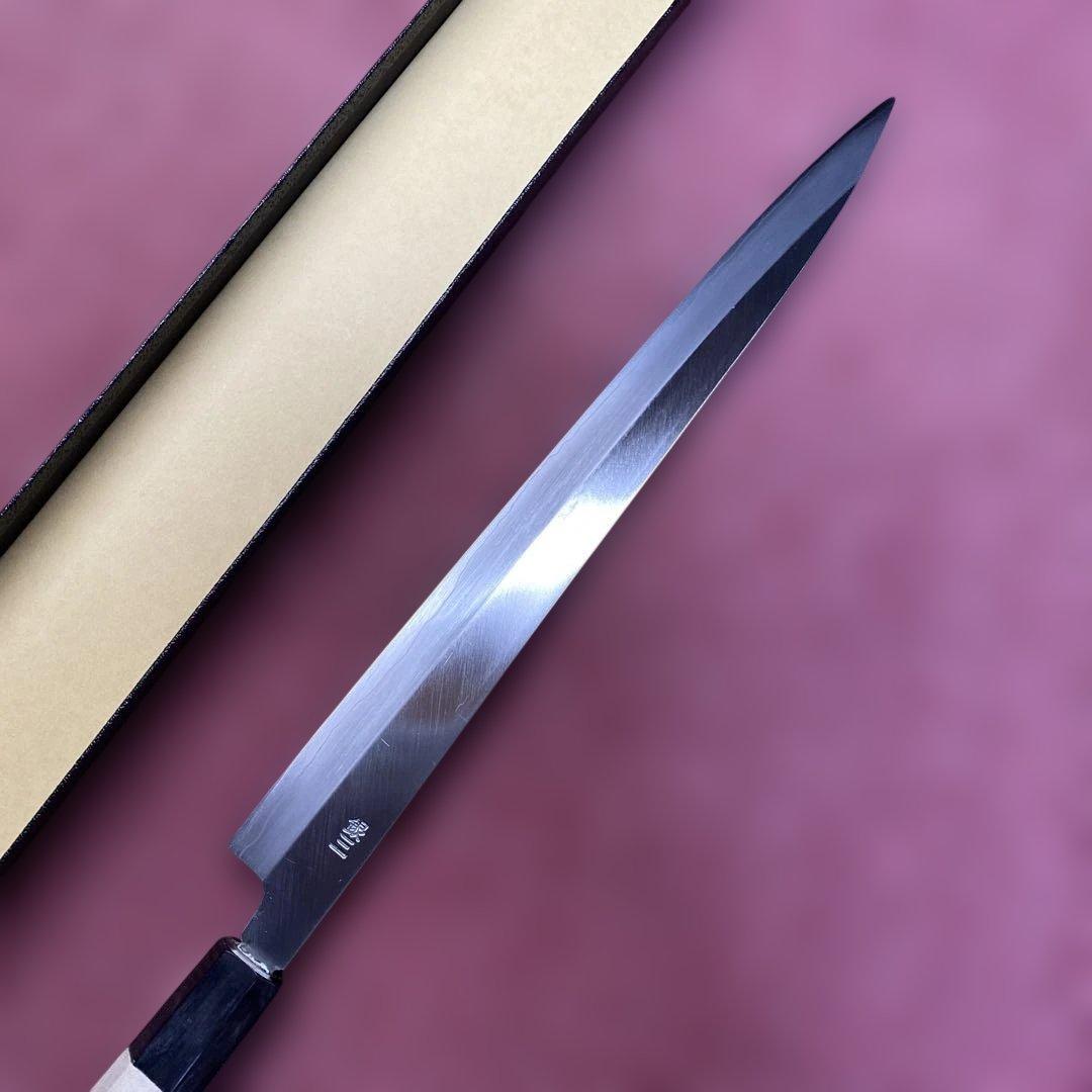銀三　両刃　柳刃包丁　300㎜ 尺0寸