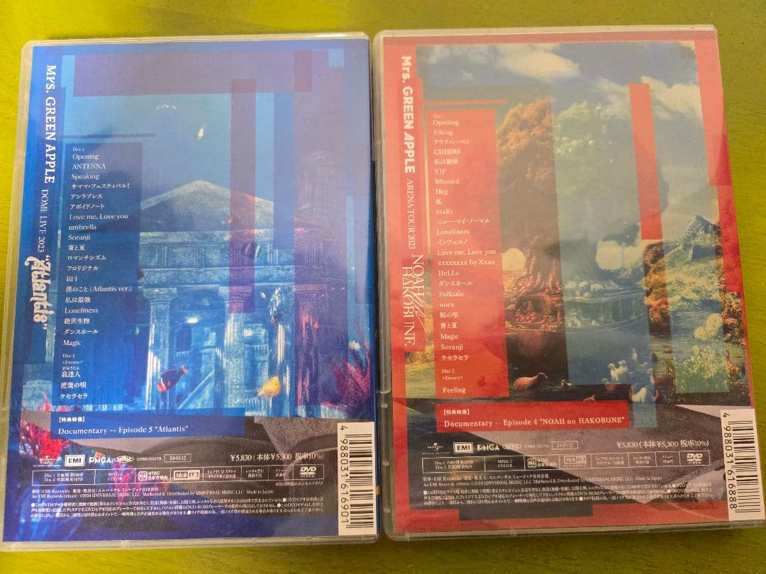 ミセス Atlantis NOAHnoHAKOBUNE DVD2枚セット