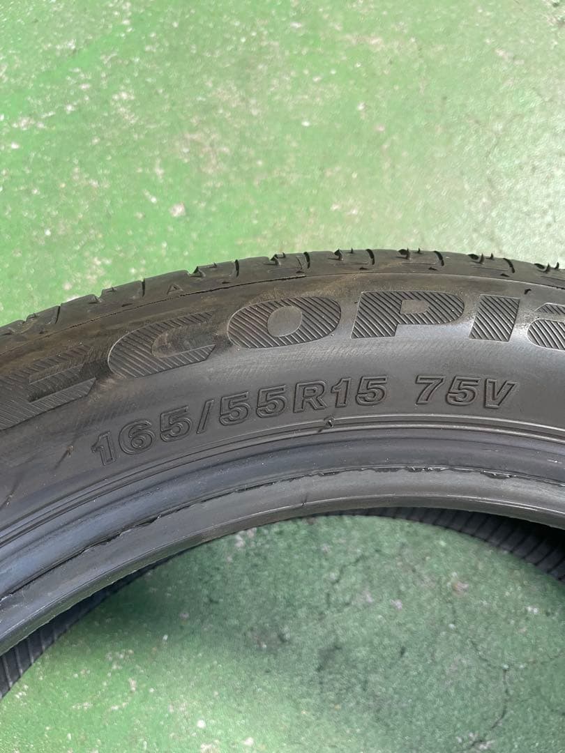 中古25年製ブリヂストン エコピアEP150 165/55R15 2本セット①