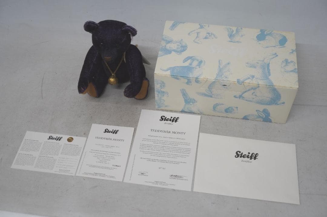 【M02-17】 Steiff シュタイフ MONTY モンティ テディベア