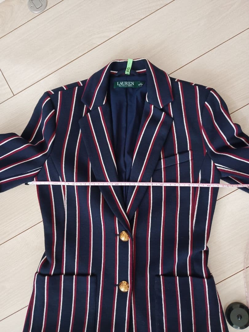 LAURENRALPH LAUREN ネイビー ストライプ ジャケットお値下げ