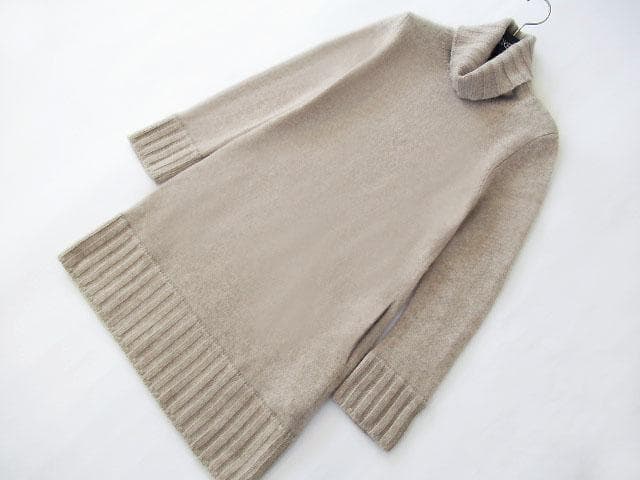 美品　FOXEY　フォクシー　カシミヤ　ざっくり　ニット　ワンピース　38