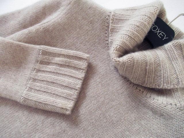 美品　FOXEY　フォクシー　カシミヤ　ざっくり　ニット　ワンピース　38