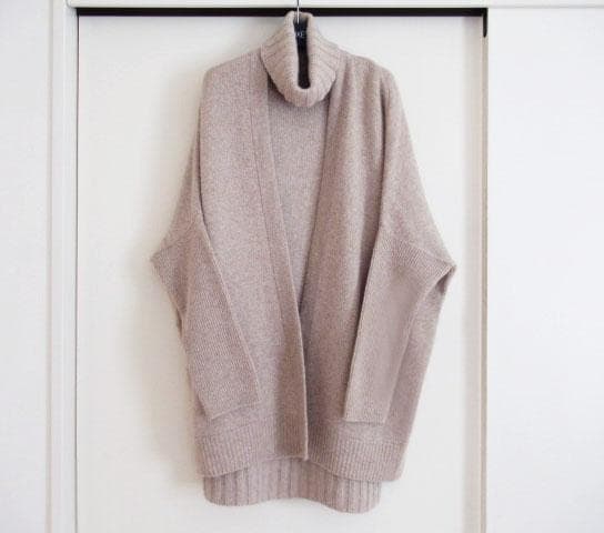 美品　FOXEY　フォクシー　カシミヤ　ざっくり　ニット　ワンピース　38