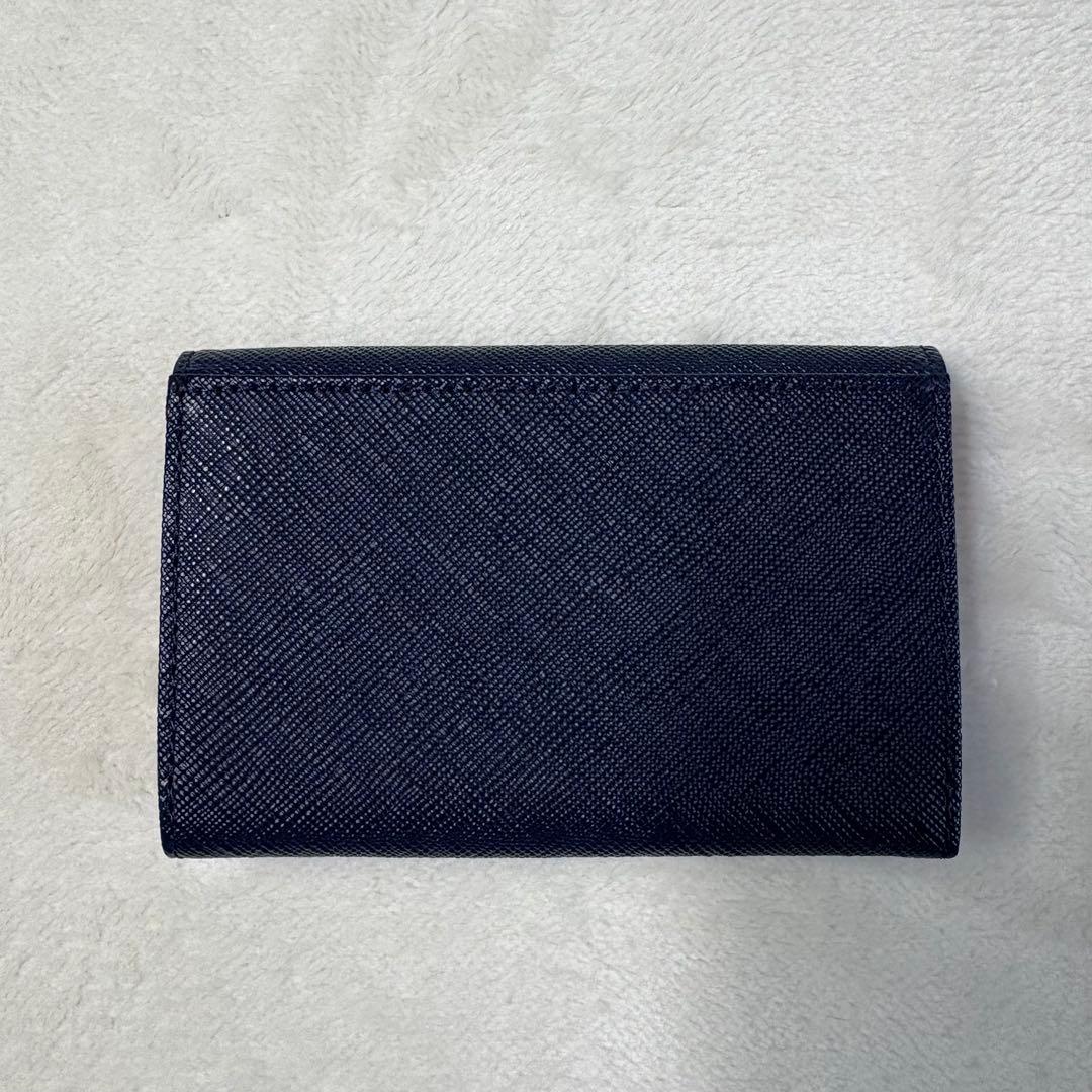 美品 agnès b. アニエスベー 名刺入れ カードケース ネイビーレッド