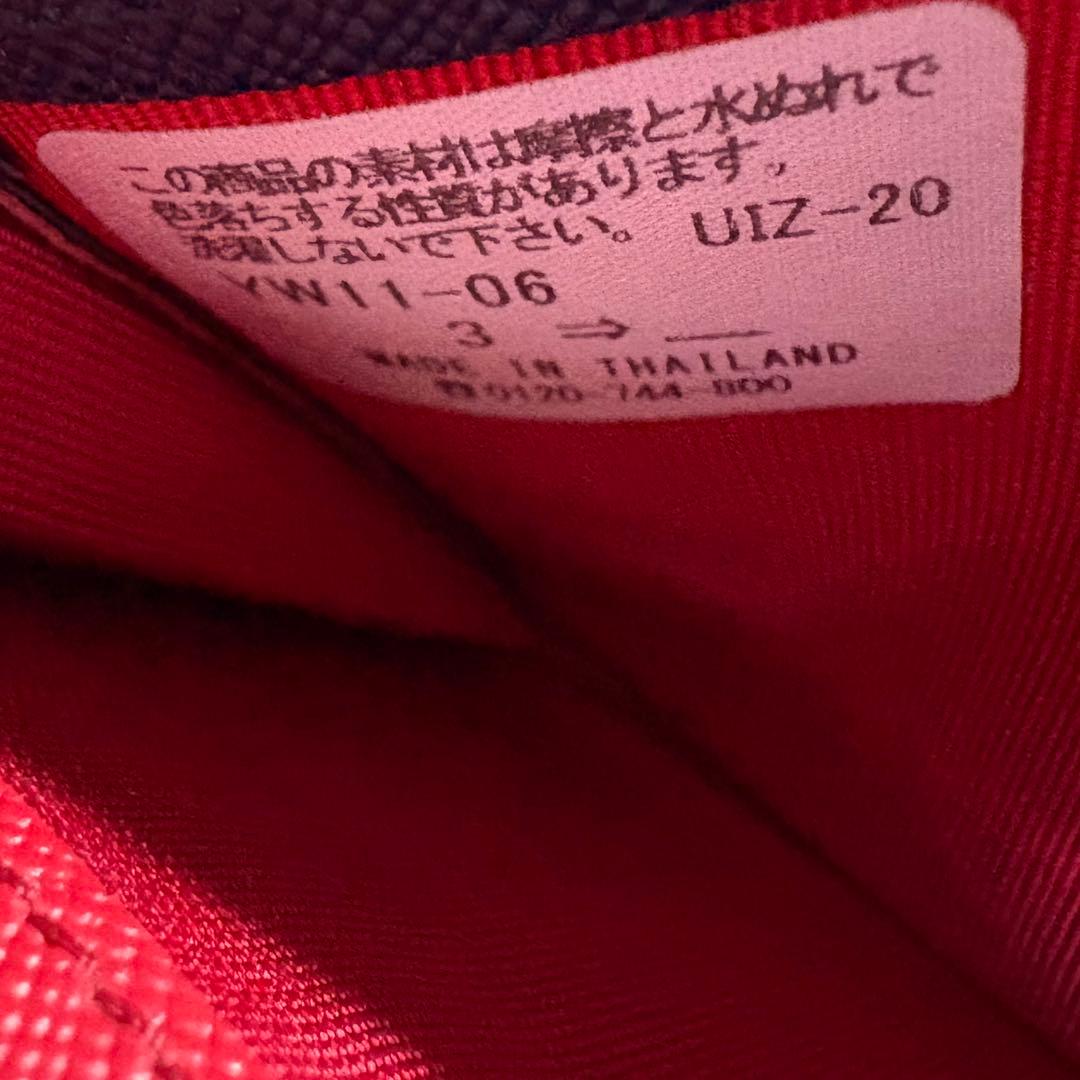美品 agnès b. アニエスベー 名刺入れ カードケース ネイビーレッド