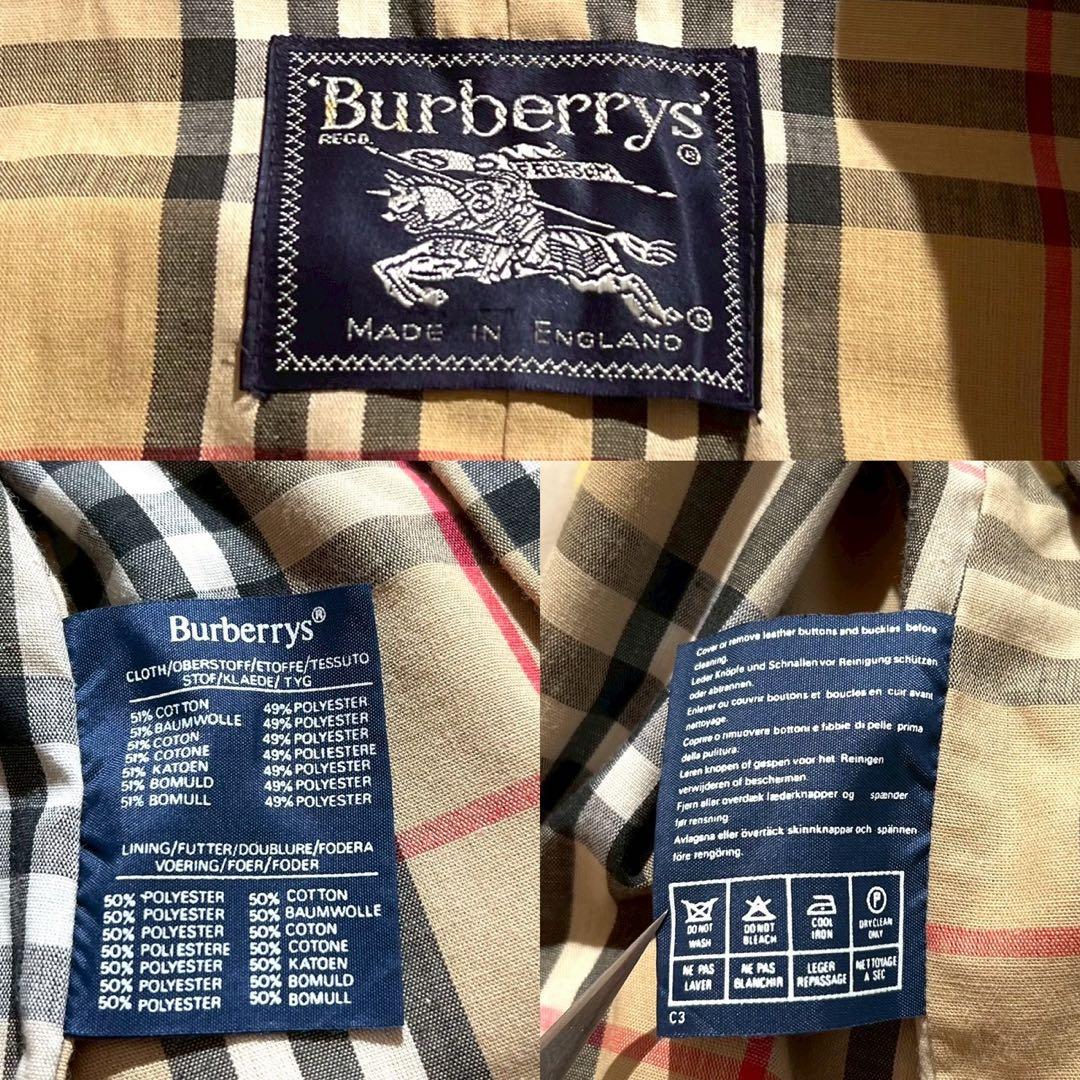 【良品✨】バーバリー トレンチコート ノバチェック ハニーベージュ 英国製 M