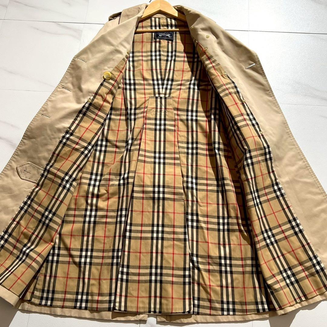 【良品✨】バーバリー トレンチコート ノバチェック ハニーベージュ 英国製 M