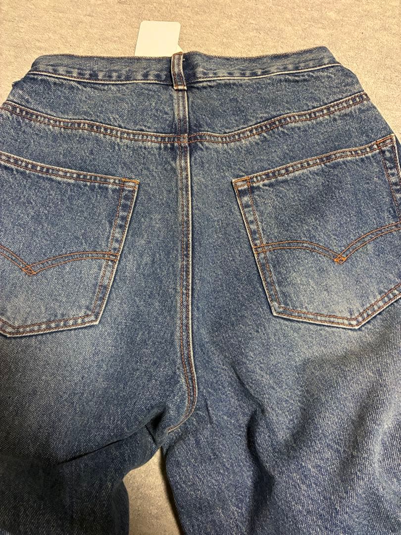 新品 MACHATT ウエストタックデニム ブルー36 S マチャット