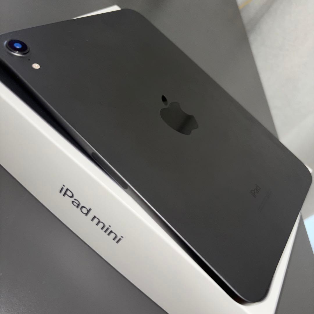 iPad mini 第6世代/スペースグレー本体/充電器付き/最大容量100%