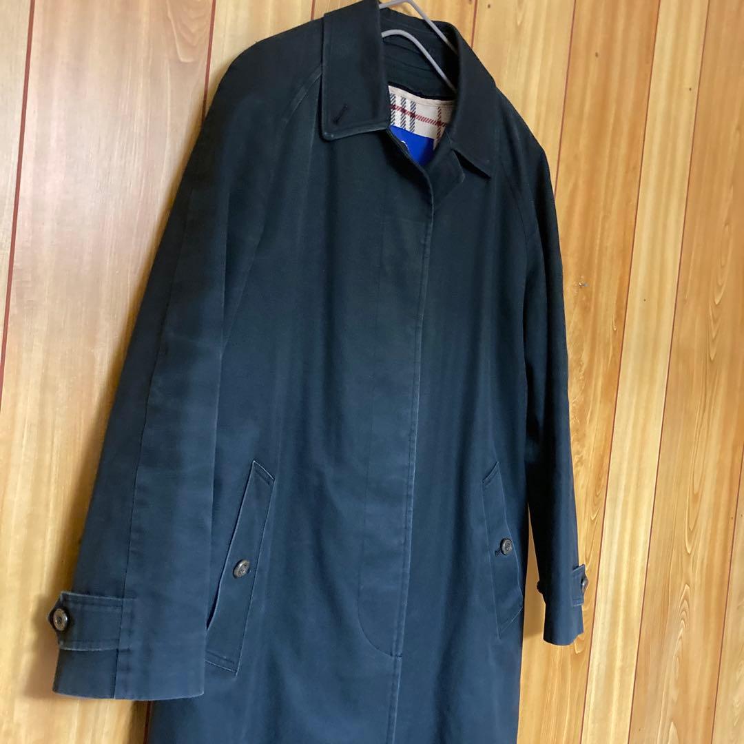 BURBERRY BLUE LABEL ステンカラーコート ネイビー ライナー付