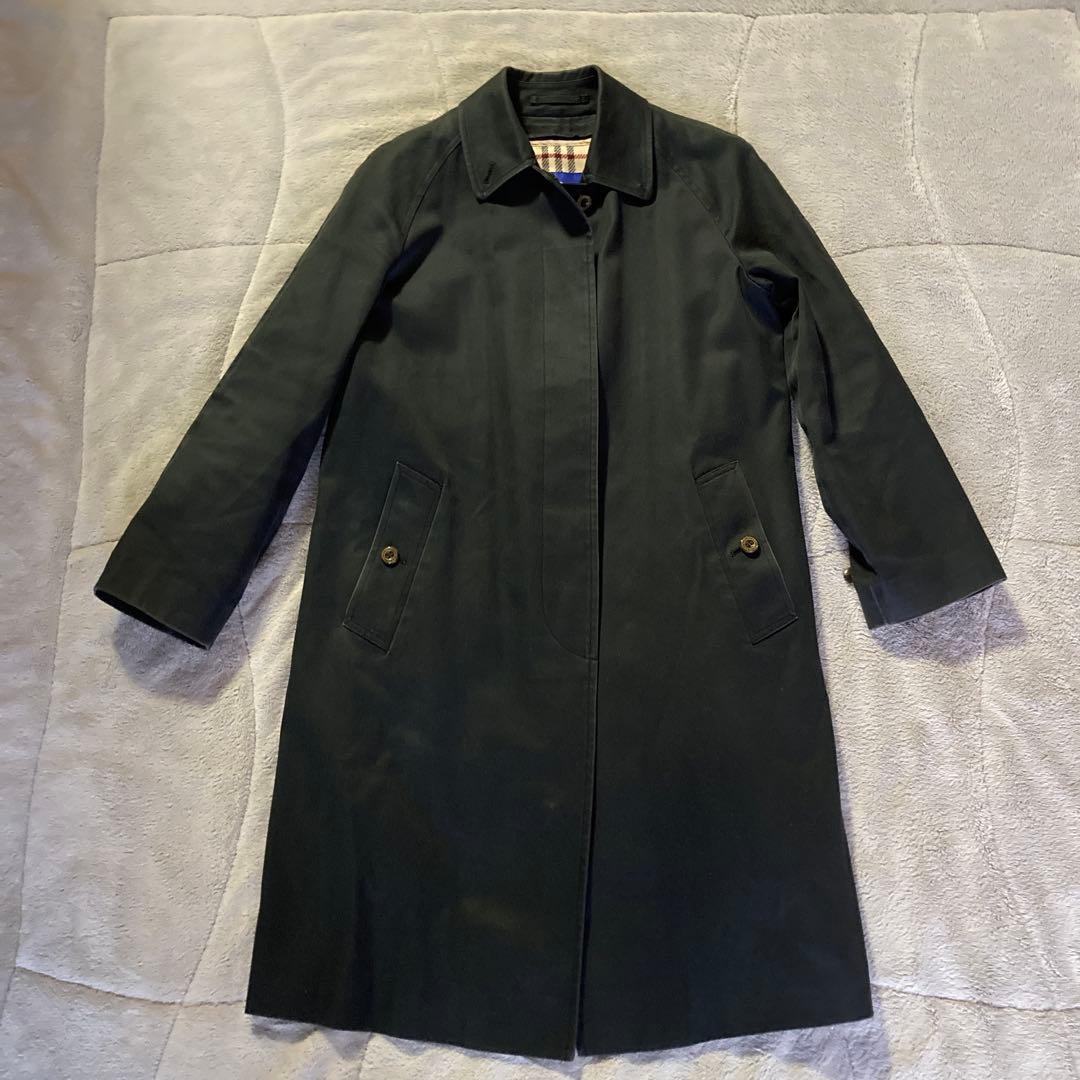BURBERRY BLUE LABEL ステンカラーコート ネイビー ライナー付