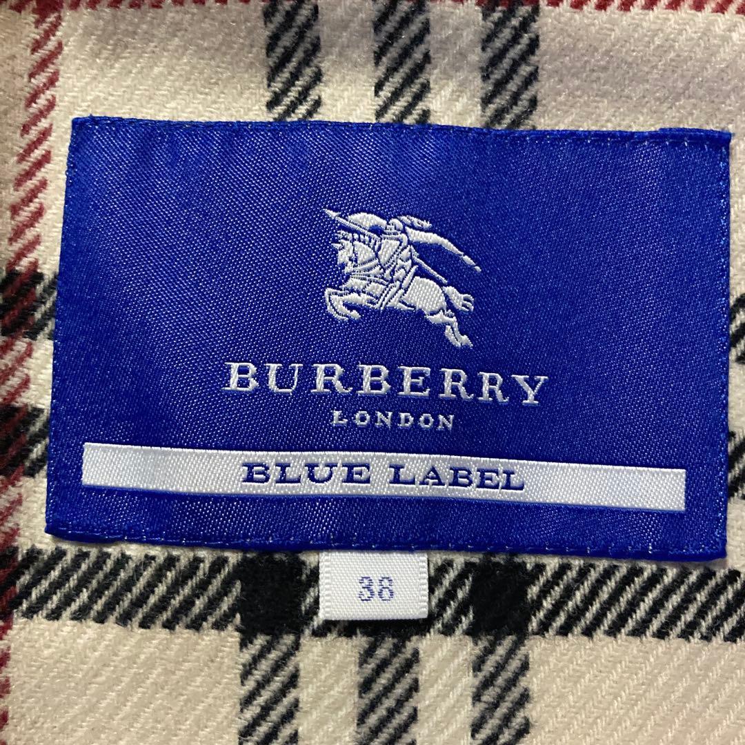 BURBERRY BLUE LABEL ステンカラーコート ネイビー ライナー付